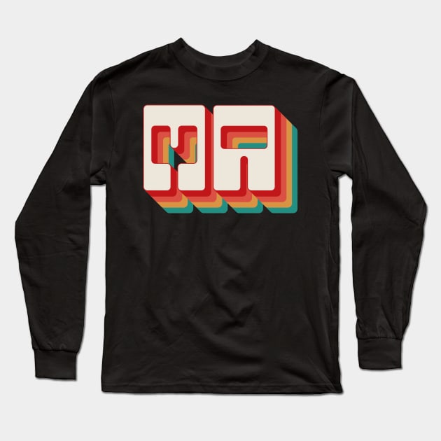 Massachusetts Long Sleeve T-Shirt by n23tees